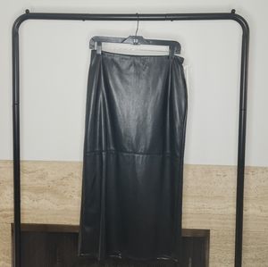 Good American Leather Pencil Skirt